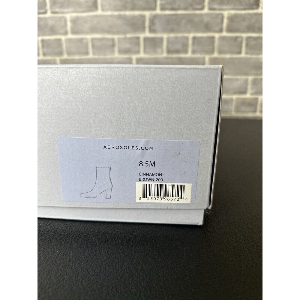 Aerosoles Women's Cinnamon Heeled Tailored Booties Brown Size 8.5M - Picture 10 of 11